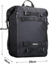 Rhinowalk 20L Motorcycle Tail Bag - Waterproof Motor Travel Luggage, Black Rear Rack Trunk Storage