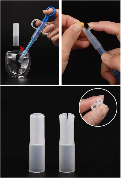 DS. DISTINCTIVE STYLE Pill Popper for Cats - Soft Tips Pet Pill Feeder Medicine Feeding Dispenser Tool for Puppies -