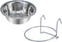 Wontee Stainless Steel Pet Bowl, Hanging Food Water Bowls for Birds, Parrots, Small Dogs and Cats (S)