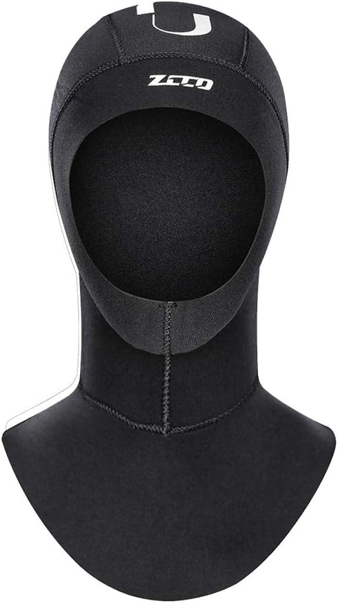 3MM 5MM Swimming Neoprene Wetsuit Hood Scuba Diving Hood for Men Women Youth, Bib Dive Cap Surfing Thermal Hood