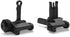 ORPUNA KAC300 SetTool-Free 20mm Backup Rapid Transition Fold SightsFlip Up Front and Rear Iron Sights Adjustable Rotate
