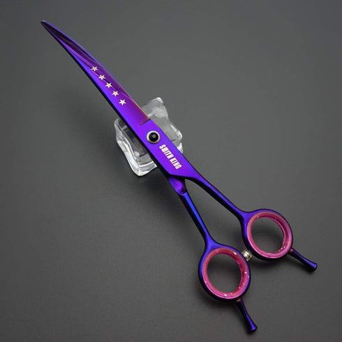 Professional Dog Grooming Scissors Set 7.0 inches - Straight, Thinning, Curved, Chunkers & Comb, 5pcs