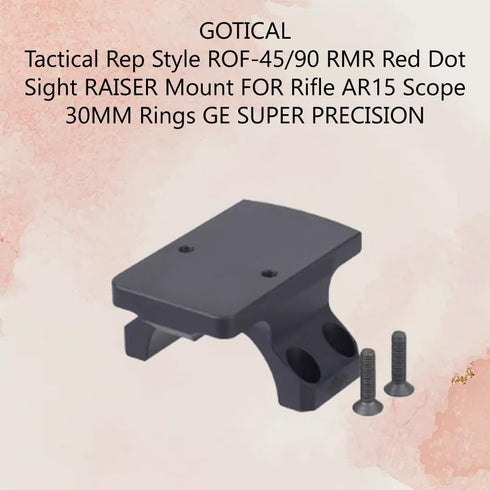 Ruggedized Miniature RMR Red Dot Reflex Sight Mount Base for Compact ACOG Reflex Mount Sight by Gotical