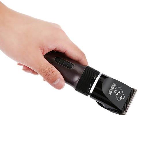 Tomeco P6 New BaoRun Professional Rechargeable Pet Electric Hair Clipper Cutter Scissor Grooming Kit Brown Red For Pet