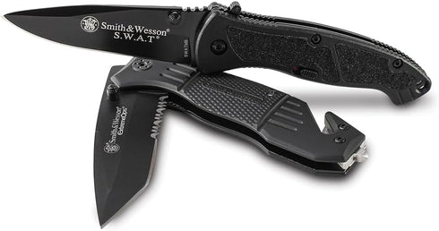 Smith & Wesson Benji Folding Keychain Knife, 2.5in High Carbon S.S., 1.75in Modified Tanto Blade