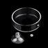 Aquarium Glass Feeder, Shrimp Feeding Dish, Round Clear Fish Tank Food Tray Container with Suction Cup, 65mm