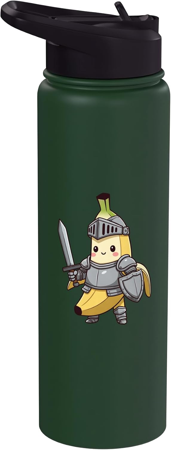 Knight Banana Design Knight Banana Costume Stainless Steel Insulated Water Bottle