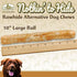 Fieldcrest Farms Premium Grade Natural Rawhide Alternative Chews, 10'' Rolls for Dogs, 3 Pack (6 Chews) - Easily