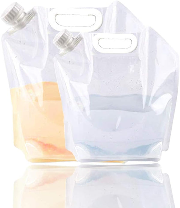 SUPANT Collapsible Emergency Water Jug - Freezable BPA Free Plastic Water Carrier Tank for Outdoor Camping, Food Grade