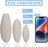 Jmxu's 5"-5.5" Bird Cuttlebone for Parakeets, Cuddle Bone with Metal Holder, Natural Calcium for Parrots, Cockatiels,