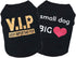 6 Packs Dog Clothes for Small Medium Dogs - Cute T Shirts for Chihuahua Yorkies, Black Vest Apparel
