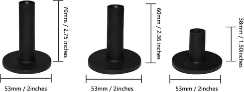 LeFeng Sports Golf Rubber Tees Holder Set, Mixed Size Durable Driving Range Tees, Colorful Golf Tees