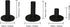 LeFeng Sports Golf Rubber Tees Holder Set, Mixed Size Durable Driving Range Tees, Colorful Golf Tees