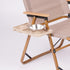 Linnkyfloa Clip On Table for Chair, Portable Camping Side Table with Cup Tray for Folding Chairs, Compact Outdoor