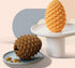 Mewajump Heavy Duty Pinecone Durable Natural Rubber Dental Teeth Cleaning Dog Feeder Chew Toy for Large Medium Dogs
