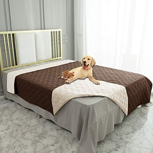 Ameritex Waterproof Dog Bed Cover, Reversible Pet Blanket for Furniture, Bed, Couch, and Sofa