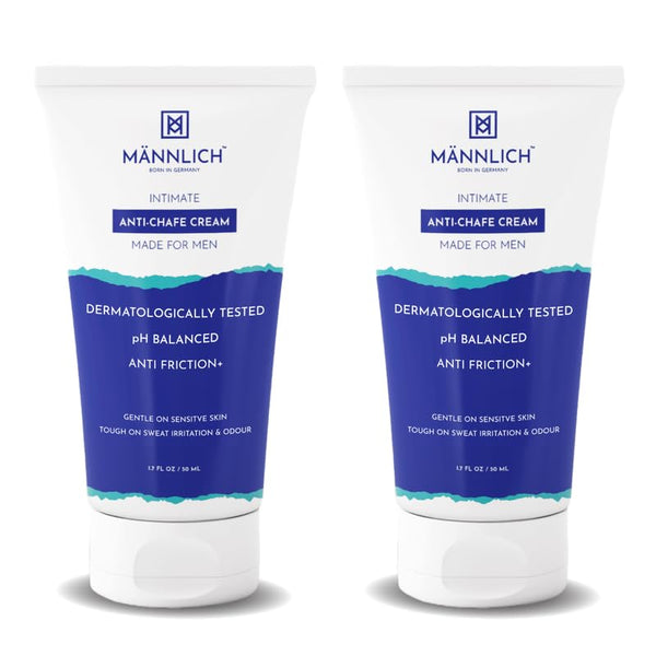 Mannlich Anti Chafing Cream for Men, Anti-Rash Cream for Intimate Areas, Reduces Inner
