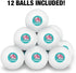 12 Pack Cute Kawaii Strawberry Milk Cow Novelty Table Tennis Ping Pong Ball with Storage Bag