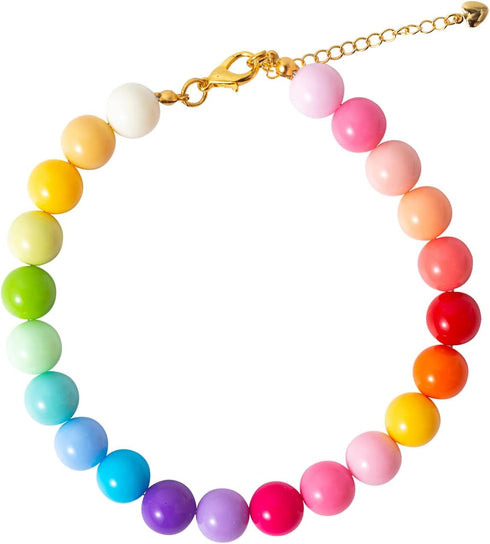 Pearl Collar Beaded Dog Collar, Handmade Fancy Collar with Bell Necklace Jewelry for Small Dogs Puppy (12"+2", Without
