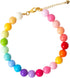 Pearl Collar Beaded Dog Collar, Handmade Fancy Collar with Bell Necklace Jewelry for Small Dogs Puppy (12"+2", Without