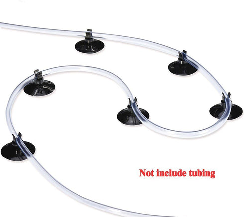 Honbay 20pcs Aquarium Black Sucker Clip Suction Cups for Airline Tubing Holder