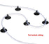 Honbay 20pcs Aquarium Black Sucker Clip Suction Cups for Airline Tubing Holder