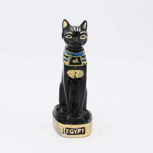 Egyptian Cat Bastet Fish Tank Decorations Aquarium Ancient Egypt Décor Sculpture Figurine Statue Reptile Turtle Lizard Spider Tanks Terrarium Ornament Black by Kocris Casa