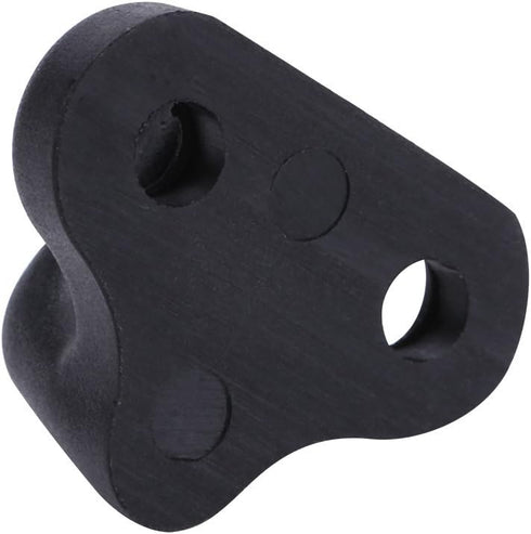 Wbestexercises Kayak Lashing Hooks, Nylon J Shape Replacement Hooks with Flat-Head Screws - Black
