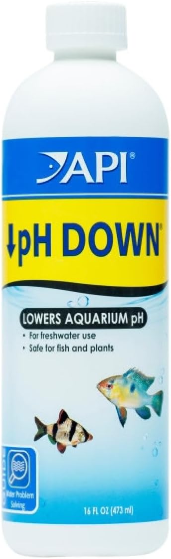 API Aquarium Pharmaceuticals 30B pH Down, Aquarium pH Adjuster 16 oz, Model Number: 17163020301