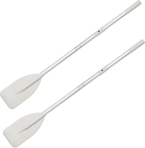 OMENI 2Pcs Dinghy Oars Kayak Paddle Boat Oars for Row Boat, Grey Aluminium Alloy Oars for Inflatable Boat