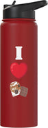 Chocolate Milk Designs For Cacao Dessert Lover I Love Chocolate Milk Stainless Steel Insulated Water Bottle