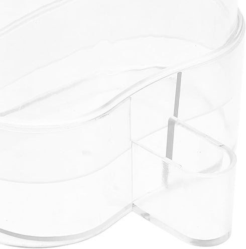 POPETPOP 2Pcs Automatic Bird Water Feeder, Transparent Plastic Water Dispenser for Parakeet Cockatiel Lovebird