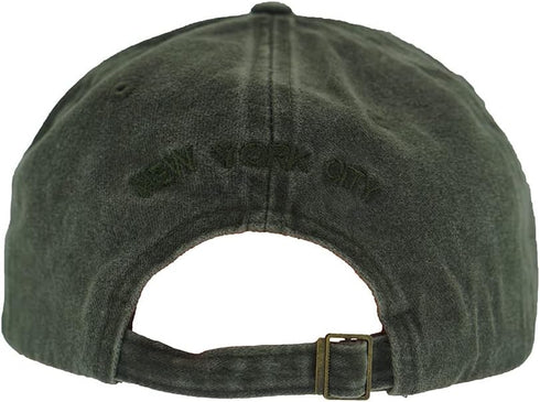 Vintage Baseball Cap - 100% Cotton Washed Denim Trucker Cap Embroidery New York for Men Women