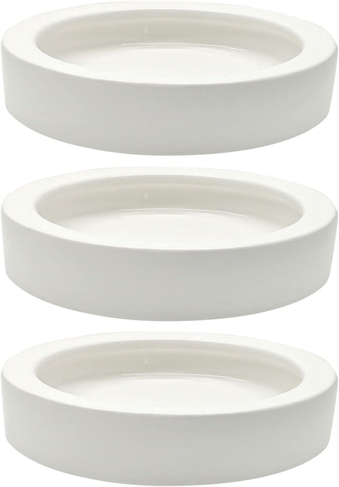 3 Pcs Ceramic Reptile Food Bowl, Triangular Water Feeder for Lizard, Anoles, Bearded Dragons, Hermit Crabs