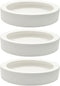 3 Pcs Ceramic Reptile Food Bowl, Triangular Water Feeder for Lizard, Anoles, Bearded Dragons, Hermit Crabs