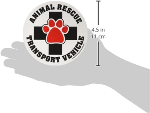 Imagine This Animal Rescue Transport Vehicle Car Magnet, 4-3/4-Inch by 4-3/4-Inch, Social Issues Circle