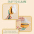 Dog & Cat Brush, Cute Pumpkin Self Cleaning Brush for Shedding and Deshedding, Deep Cleaning Pet Brushes