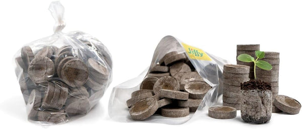 Jiffy Peat Soil Pellets Seed Starter Plugs - for Indoor Planting, Seedlings