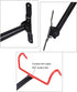 Foldable Bike Wall Mount Hanger, Horizontal Bicycle Storage Rack with Screws, Red Bike Hook for Garage Indoor Shed