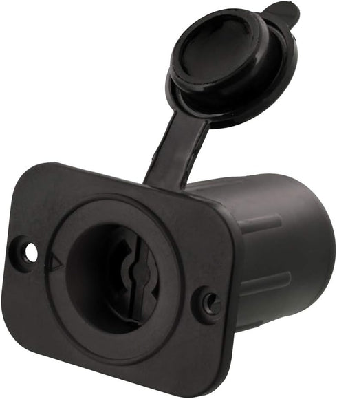 Scotty #2126 Depthpower Marinco Electric Socket, Black