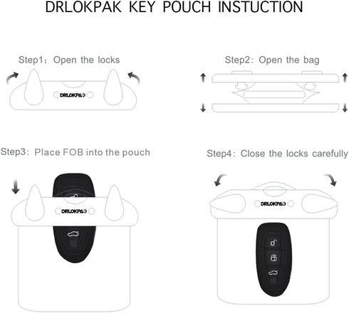 Submersible Waterproof Wallet Surf Dry Car Key FOB Case Bag, 2Pack Waterproof Pouch Holder for Key Credit Door Ship