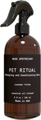 Muse Apothecary Pet Ritual Detangling Spray - Dog & Cat Detangler with Essential Oils, 8oz Lavender Fields