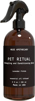 Muse Apothecary Pet Ritual Detangling Spray - Dog & Cat Detangler with Essential Oils, 8oz Lavender Fields