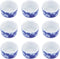 DQITJ 9 Pcs Spider Micro Ceramic Water Bowl, Hermit Crab Mini Dish for