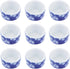 DQITJ 9 Pcs Spider Micro Ceramic Water Bowl, Hermit Crab Mini Dish for