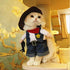 Pet Cowboy Costume Clothing with Hat for Small Dog Cat Halloween Party, Size S