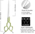 HASHIMOTO Dog Grooming Scissors, Straight Blade, Extremely Light Weight, Matte Surface, Designed for Professionals