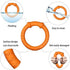 LaRoo Dog Training Ring - Outdoor Fitness Floatable Pulling Toy and Flying Disc for Small Dogs