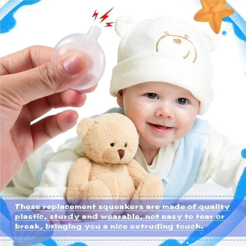 50 Pcs 35mm Toy Squeakers for Repairing Dog Pet Baby Toys, Noise Maker Insert Replacement