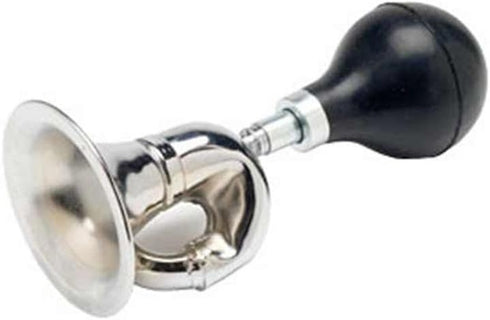 G Ganen Bugle Horn, Chrome Plated with Black Bulb